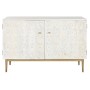 Buffet Home ESPRIT Blanc Doré 120 x 45 x 80 cm de Home ESPRIT, Buffets, crédences et vaisseliers - Réf : S3057498, Prix : 528...