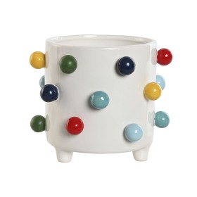 Planter Home ESPRIT White Multicolour 17 x 17 x 14 cm by Home ESPRIT, Cachepots - Ref: S3057508, Price: 13,83 €, Discount: %