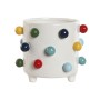 Plantador Home ESPRIT Branco Multicolor 17 x 17 x 14 cm de Home ESPRIT, Vasos - Ref: S3057508, Preço: 13,83 €, Desconto: %