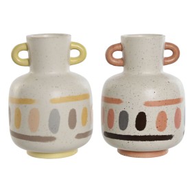 Vaso Home ESPRIT Branco Natural Madeira de mangueira Colonial 15 x 15 x 22,5 cm | Tienda24 - Global Online Shop Tienda24.eu