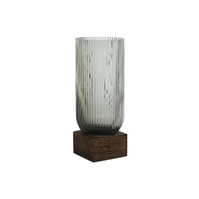 Vase Home ESPRIT Braun Grau Holz Kristall Moderne 12 x 12 x 29,5 cm von Home ESPRIT, Vasen - Ref: S3057513, Preis: 26,63 €, R...