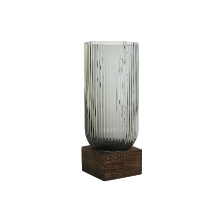 Vase Home ESPRIT Brown Grey Wood Crystal Modern 12 x 12 x 29,5 cm by Home ESPRIT, Vases - Ref: S3057513, Price: 26,63 €, Disc...