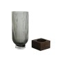 Vase Home ESPRIT Brown Grey Wood Crystal Modern 12 x 12 x 29,5 cm by Home ESPRIT, Vases - Ref: S3057513, Price: 26,63 €, Disc...