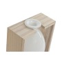 Vaso Home ESPRIT Branco Natural Madeira Cristal 17 x 12 x 25 cm de Home ESPRIT, Jarrões - Ref: S3057515, Preço: 18,77 €, Desc...