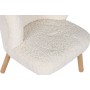 Butaca Home ESPRIT Blanco Natural Poliéster Madera 61 x 58 x 68 cm de Home ESPRIT, Sillas - Ref: S3057525, Precio: 128,09 €, ...