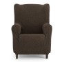 Housse de fauteuil à oreilles Eysa THOR Marron 80 x 110 x 90 cm de Eysa, Housses pour accoudoirs de fauteuil - Réf : D1606931...