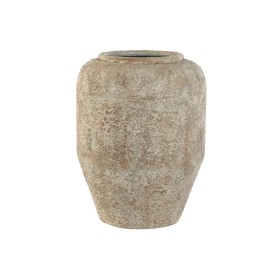 Vaso Home ESPRIT Bianco Marrone Metallo 23,5 x 23,5 x 30 cm di Home ESPRIT, Vasi - Rif: S3057578, Prezzo: 28,64 €, Sconto: %