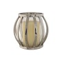 Portavelas Home ESPRIT Plateado Cristal Acero 14 x 14 x 14 cm de Home ESPRIT, Candelabros y portavelas - Ref: S3057609, Preci...