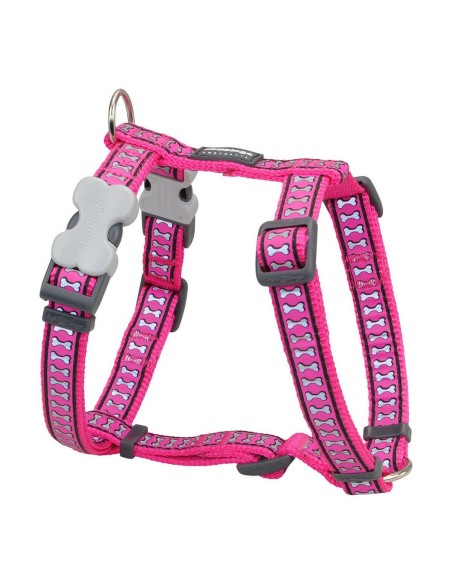 Harnais pour Chien Red Dingo Fuchsia Os Réfléchissant 37-61 cm | Tienda24 Tienda24.eu