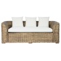 Divano da Giardino Home ESPRIT Bianco Marrone Naturale Rattan 174 x 88 x 69 cm di Home ESPRIT, Divani - Rif: S3057637, Prezzo...