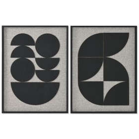 Painting Home ESPRIT Black Beige Modern 60 x 3 x 80 cm (2 Units) by Home ESPRIT, Prints on Canvas - Ref: S3057650, Price: 85,...