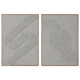 Painting Home ESPRIT Beige Modern Urban 50 x 4 x 70 cm (2 Units) by Home ESPRIT, Prints on Canvas - Ref: S3057655, Price: 87,...