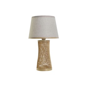 Desk lamp DKD Home Decor Brown Natural Bamboo 50 W 220 V 26 x 26 x 45 cm by DKD Home Decor, Bedside and Table Lamps - Ref: S3...