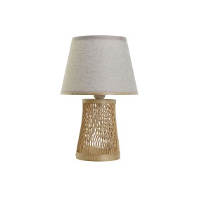 Desk lamp DKD Home Decor Brown Natural Bamboo 50 W 220 V 24 x 24 x 37 cm by DKD Home Decor, Bedside and Table Lamps - Ref: S3...