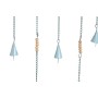 Decorazione pensile Home ESPRIT Azzurro Bianco Grigio Rosa Ferro Orientale Loto Organica (4 Unità) di Home ESPRIT, Soprammobi...