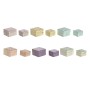 Guarda-Joias Home ESPRIT Multicolor Madeira de mangueira 10 x 10 x 6 cm (2 Peças) (6 Unidades) de Home ESPRIT, Organizadores ...