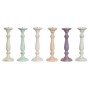 Candle Holder Home ESPRIT Metal Mango wood Shabby Chic 12 x 12 x 34 cm by Home ESPRIT, Candelabras and candle holders - Ref: ...