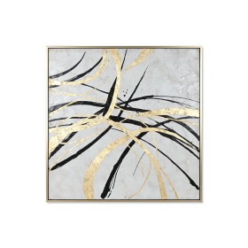 Cuadro Home ESPRIT Blanco Dorado Abstracto Moderno 131 x 4 x 131 cm de Home ESPRIT, Impresiones sobre lienzo - Ref: S3057680,...