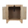 Mesa de Cabeceira Home ESPRIT Preto Natural Madeira de abeto Madeira MDF 45 x 34 x 66 cm de Home ESPRIT, Mesinhas de cabeceir...