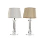 Lampe de bureau Home ESPRIT Blanc Beige Métal 60 W 220 V 25 x 25 x 50 cm (2 Unités) de Home ESPRIT, Lampes de chevet - Réf : ...