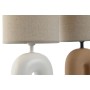 Lampe de bureau Home ESPRIT Blanc Terre cuite 220 W 60 V 24 x 24 x 50 cm (2 Unités) de Home ESPRIT, Lampes de chevet - Réf : ...