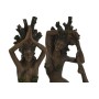 Figurine Décorative Home ESPRIT Marron Yoga Indien 13 x 6 x 16 cm (2 Unités) | Tienda24 - Global Online Shop Tienda24.eu