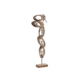 Figurine Décorative DKD Home Decor 65,4 x 9,5 x 43 cm Noir Bleu Marron Spirales (2 Unités) | Tienda24 - Global Online Shop Tienda24.eu