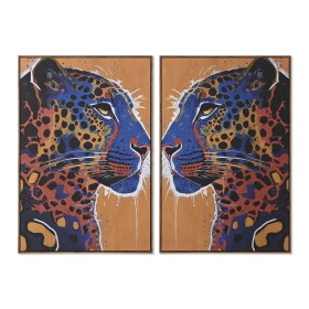 Painting Home ESPRIT Leopard Urban 80 x 4,5 x 120 cm (2 Units) by Home ESPRIT, Prints on Canvas - Ref: S3057939, Price: 135,6...