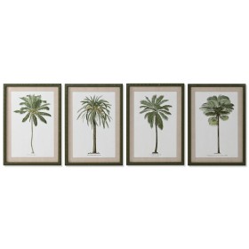 Pintura Home ESPRIT Verde Bege Palmeiras Tropical 50 x 2,5 x 70 cm (4 Unidades) de Home ESPRIT, Impressões sobre tela - Ref: ...