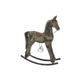 Figura Decorativa Home ESPRIT Castanho Preto Cinzento Natural Cavalo 52 x 15 x 63 cm 50 x 15 x 63 cm de Home ESPRIT, Adornos ...