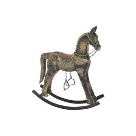 Figura Decorativa Home ESPRIT Castanho Preto Cinzento Natural Cavalo 41 x 12 x 49 cm de Home ESPRIT, Adornos - Ref: S3058014,...