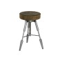 Stool Home ESPRIT Brown Silver Leather Metal 39 x 39 x 57 cm by Home ESPRIT, Barstools - Ref: S3058018, Price: 118,66 €, Disc...