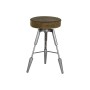 Stool Home ESPRIT Brown Silver Leather Metal 39 x 39 x 57 cm by Home ESPRIT, Barstools - Ref: S3058018, Price: 118,66 €, Disc...