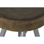 Stool Home ESPRIT Brown Silver Leather Metal 39 x 39 x 57 cm by Home ESPRIT, Barstools - Ref: S3058018, Price: 118,66 €, Disc...