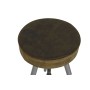 Stool Home ESPRIT Brown Silver Leather Metal 39 x 39 x 57 cm by Home ESPRIT, Barstools - Ref: S3058018, Price: 118,66 €, Disc...