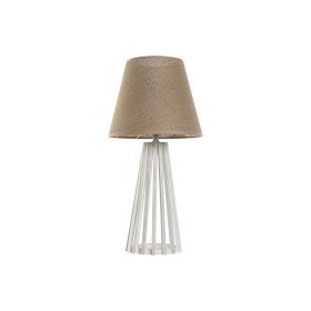 Lampe de bureau Home ESPRIT Blanc Naturel Jute Bois 50 W 220 V 30 x 30 x 61 cm de Home ESPRIT, Lampes de chevet - Réf : S3058...