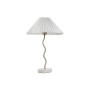 Tischlampe Home ESPRIT Weiß Gold Leinen Metall 50 W 220 V 36 x 36 x 52 cm von Home ESPRIT, Tisch- & Nachttischlampen - Ref: S...