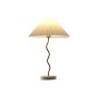 Tischlampe Home ESPRIT Weiß Gold Leinen Metall 50 W 220 V 36 x 36 x 52 cm von Home ESPRIT, Tisch- & Nachttischlampen - Ref: S...