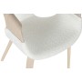 Silla de Comedor Home ESPRIT Blanco Poliéster Madera 55,5 x 67,5 x 80,5 cm de Home ESPRIT, Sillas - Ref: S3058036, Precio: 14...