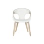 Silla de Comedor Home ESPRIT Blanco Poliéster Madera 55,5 x 67,5 x 80,5 cm de Home ESPRIT, Sillas - Ref: S3058036, Precio: 14...