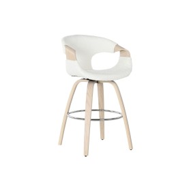 Sgabello Home ESPRIT Bianco Legno 55,5 x 52,5 x 92,5 cm di Home ESPRIT, Sgabelli da bar - Rif: S3058038, Prezzo: 150,91 €, Sc...