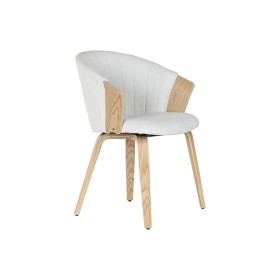 Chaise de Salle à Manger Home ESPRIT Blanc Polyester Bois 60 x 57,5 x 79 cm de Home ESPRIT, Chaises - Réf : S3058044, Prix : ...