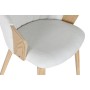 Chaise de Salle à Manger Home ESPRIT Blanc Polyester Bois 60 x 57,5 x 79 cm de Home ESPRIT, Chaises - Réf : S3058044, Prix : ...