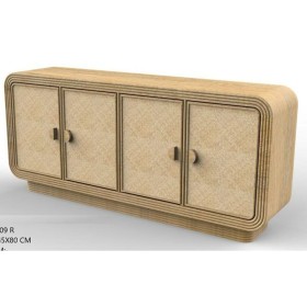 Aparador Home ESPRIT Madera Ratán 180 x 45 x 80 cm de Home ESPRIT, Armarios y aparadores - Ref: S3058059, Precio: 805,68 €, D...