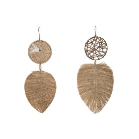 Figura Decorativa Home ESPRIT Natural 27 x 1 x 63 cm (2 Unidades) de Home ESPRIT, Adornos - Ref: S3058063, Preço: 28,11 €, De...