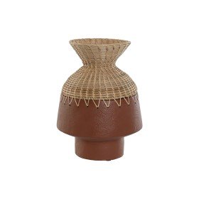 Vaso Home ESPRIT Branco Natural Madeira de mangueira Colonial 18 x 18 x 30,5 cm | Tienda24 - Global Online Shop Tienda24.eu