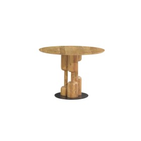 Mesa de Comedor Home ESPRIT Metal Acacia 106 x 106 x 76 cm de Home ESPRIT, Mesas - Ref: S3058077, Precio: 490,62 €, Descuento: %