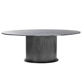 Mesa de Comedor Home ESPRIT Latón Mármol 200 x 110 x 76 cm de Home ESPRIT, Mesas - Ref: S3058093, Precio: 1,00 €, Descuento: %