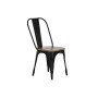 Chaise de Salle à Manger Home ESPRIT Noir Brun foncé Bois Métal 48 x 55 x 92 cm de Home ESPRIT, Chaises - Réf : S3058121, Pri...