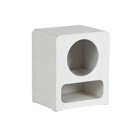 Nightstand Home ESPRIT White MDF Wood 40 x 30 x 48 cm by Home ESPRIT, Bedside Tables - Ref: S3058157, Price: 85,80 €, Discoun...